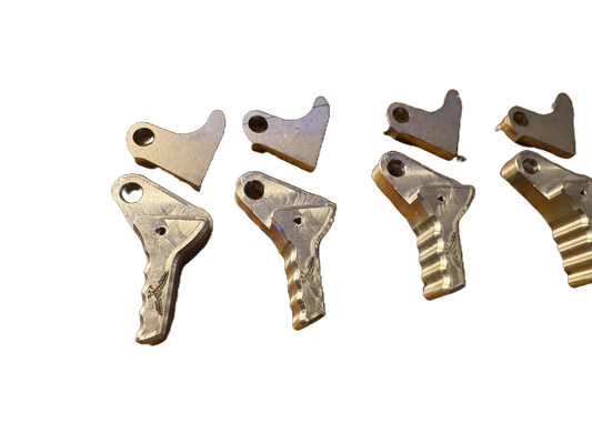 Glock reset with Aluminum Trigger.